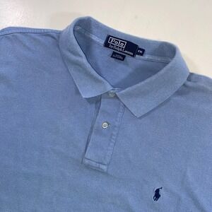 Polo by Ralph Lauren XXL‎ Mens Blue Classic Fit Polo Shirt Short Sleeve